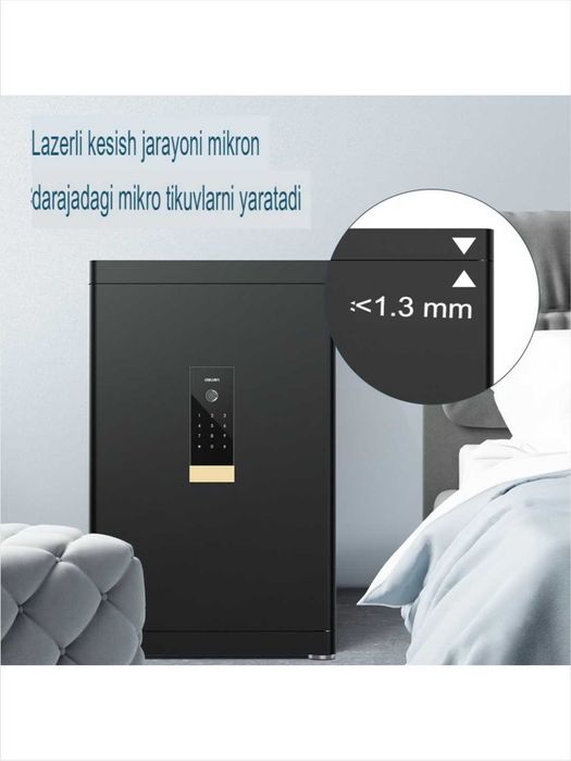 Сейф 415/370/285 с отпечатком 4113 Deli 38кг Скидки !!! Акция !!!