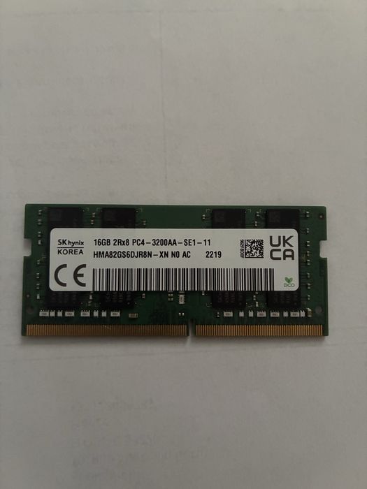 16gb DDR4 - 3200mhz SO-DIMM SK hynix (Laptop)