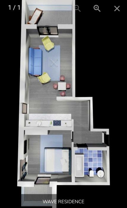 Apartament cu 2 camere în proiectul Wave 8 Panoramis – Mamaia Nord