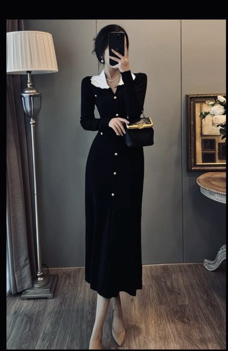 Женское зимнее платье,