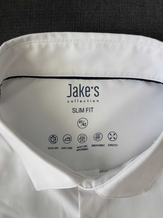 Camasa alba Jake's, L, barbati, conditie foarte buna