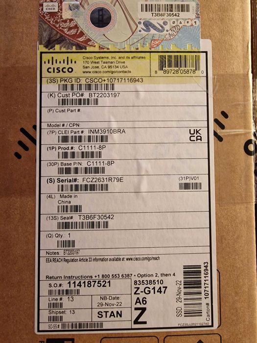 НОВИ рутери Cisco C1111-8P