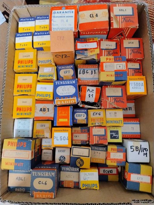 Lampi tuburi electronice 600+ modele, EU / USA / UK / vintage etc.