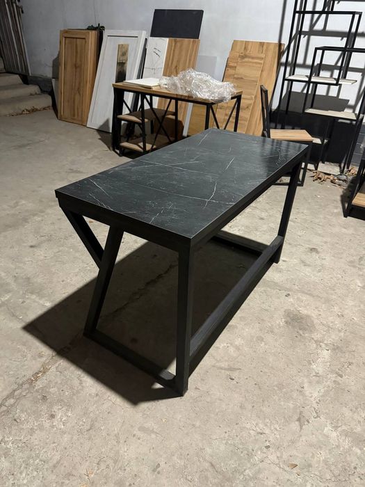 Компьютерный стол «BlackLine» 120×60×75 — металл, МДФ