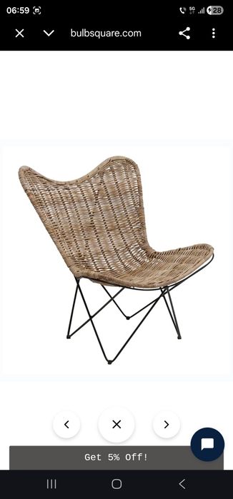 Set 3 scaune fotolii terasa gradina model Butterfly