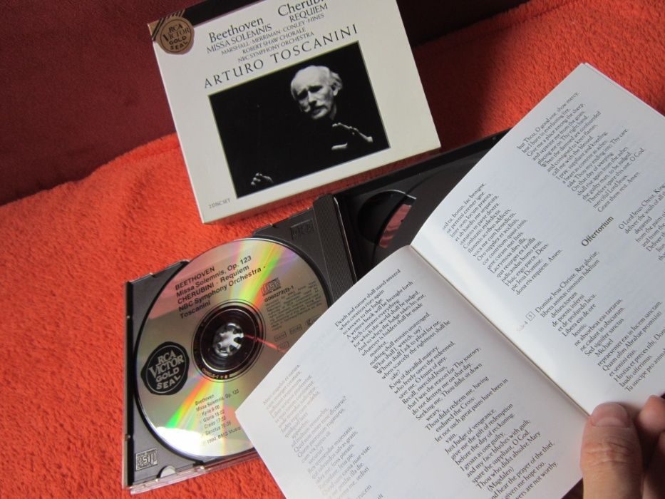 cadou rar Toscanini Beethoven Cherubini RCA gold seal cd Germania 1990
