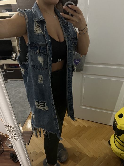 Vesta de blugi Vintage