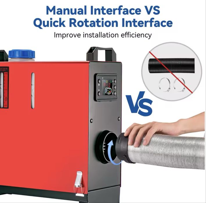 Суха Дизелова Печка с дисплей 8 kW за Бус, Каравана, Камион, Кемпер