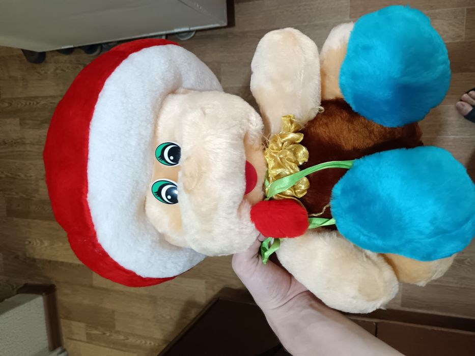 Игрушка гном мухомор