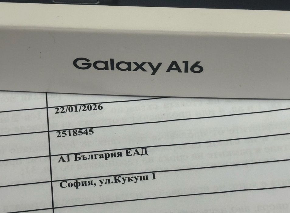 ЗАПЕЧАТАН 128GB Samsung A16 4G А1 Гаранция 2028г. Black | Черен