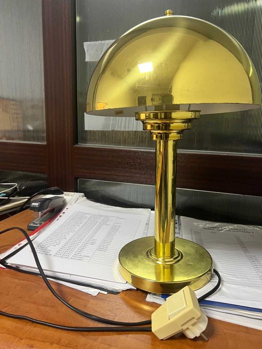 Lampa de birou vintage/Bauhaus Brass lamp from WSB/1970