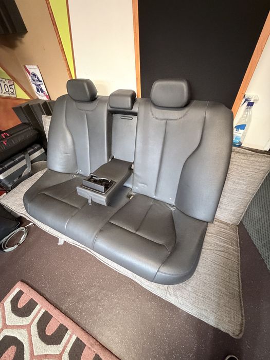 Bancheta canapea completa piele neagra BMW seria 3  F30  2011-2017
