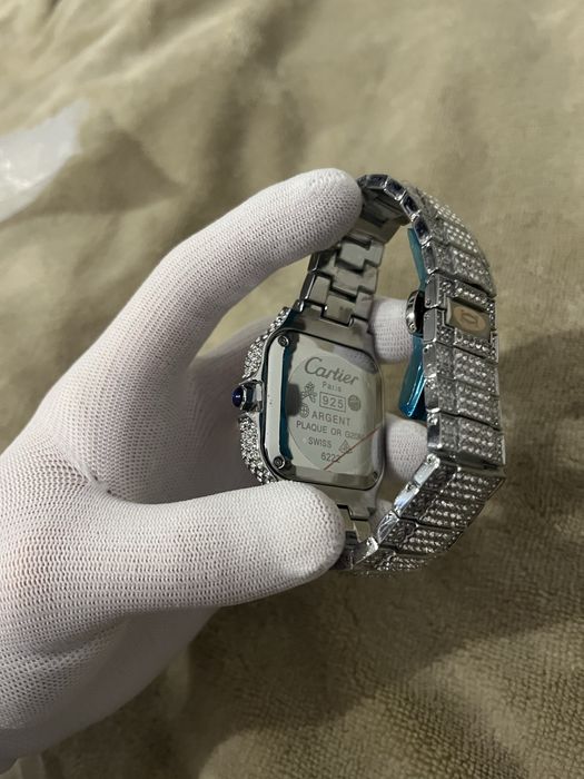 Cartier Santos Iced Out