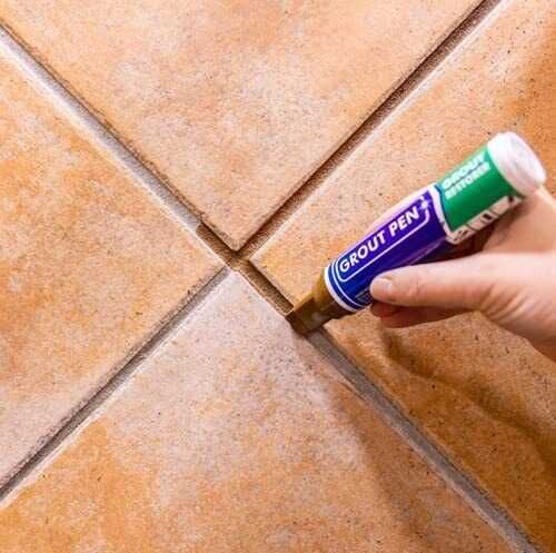 Професионален черен корекционен маркер за фуги на плочки течна боя 20м