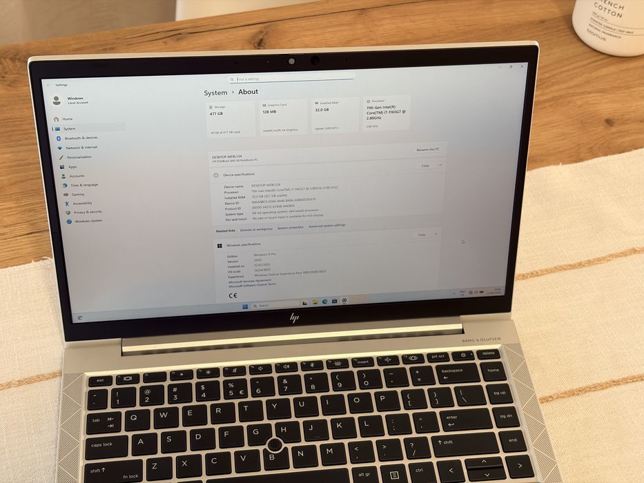 Laptop HP Elitebook 840 G8 i7 32 Gb Ram 512 SSD