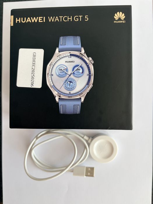 Смарт часовник HUAWEI Watch GT 5, 46 мм, син