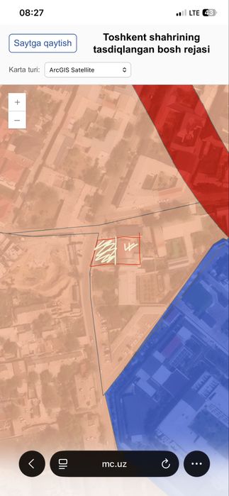 Земля под строительство первая линия Чинабад улица 20/20 фасад