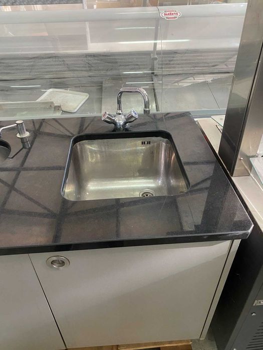 Двойна мивка с гранитен плот 200см