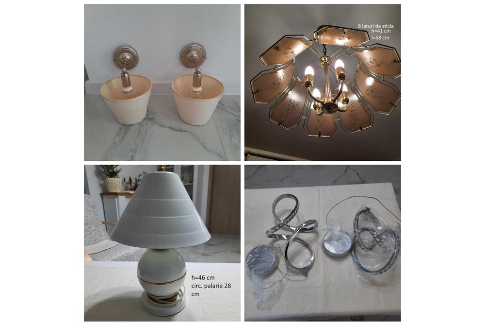 Corpuri de iluminat noi si folosite