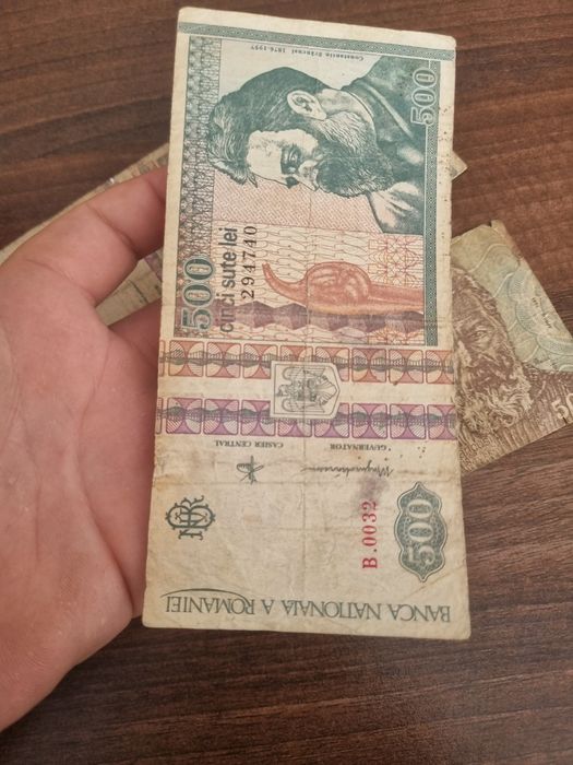 Vand bacnote diferite cu Constantin Brancusi