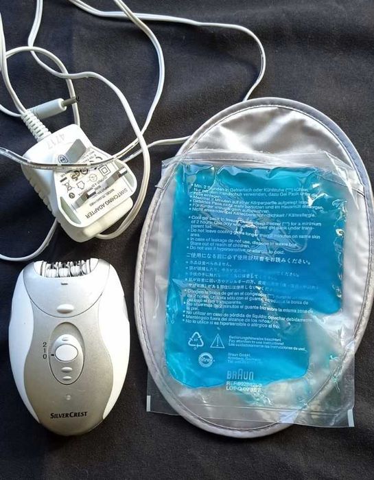 Комплект: Четка за лице и тяло, Епилатор, Четка за коса