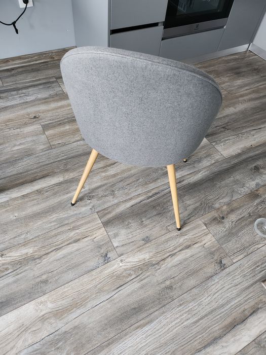 Кухненски стол KOKKEDAL сив/цвят дъб