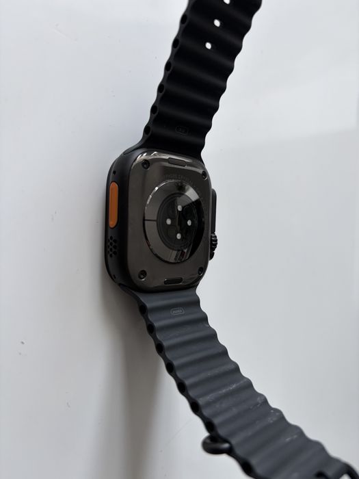 Apple Watch Ultra 2, GPS, Cellular, Carcasa Black Titanium 49mm, Black Ocean Band