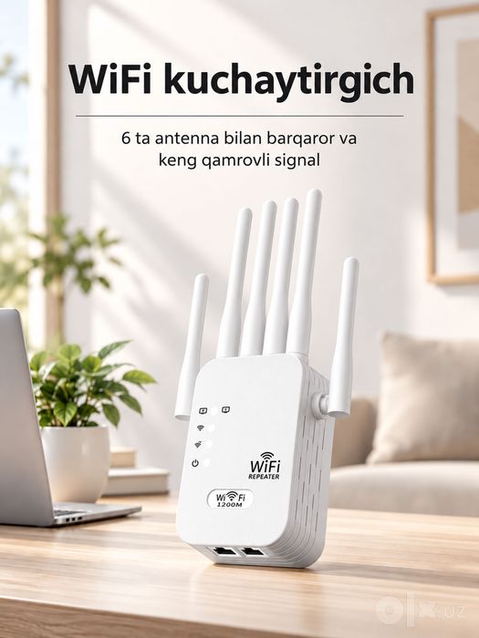 WiFi kuchaytirgich/Усилитель сигнала WiFi, репитер 300 Мбит/с