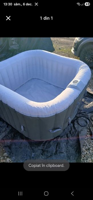 Vând jacuzzi gomflabil încălzește apa pana la 40 grade face bule o rec