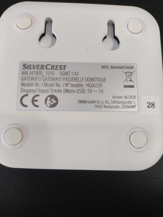 Гейтуей за умен дом Silvercrest Zigbee SGWZ 1 A1 – НОВ!