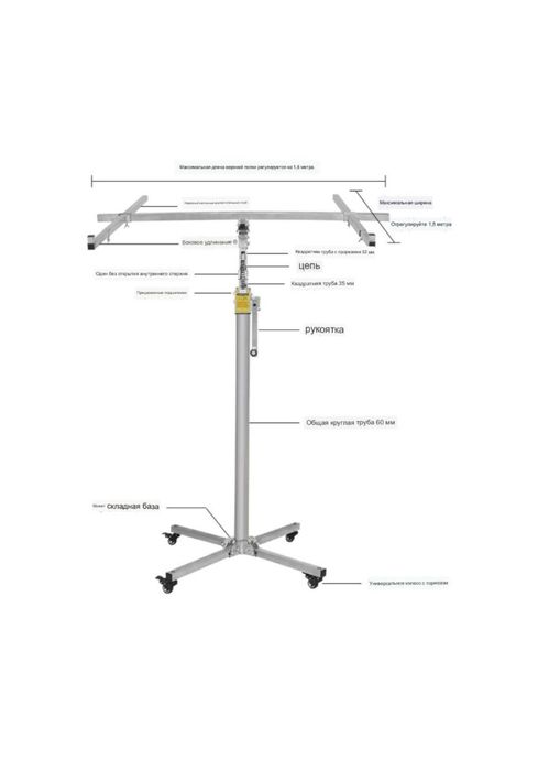 Подъёмник для гипсокартона