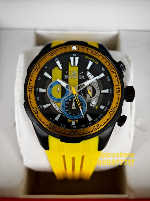 INVICTA Racing Yellow 50 mm, Инвикта нов ръчен часовник