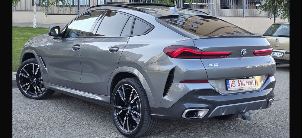 BMW X6 2025 M Paket 3.0 290CP E6 X Drive Ful Laser Trapa Soft Clouse 360G IncalzireVentilatie Masaj Distronic Line Side 15500 Km Garantie 12 2028 Full