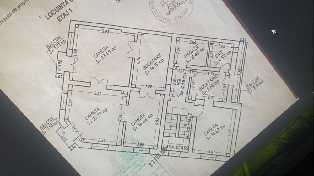 Se vinde Apartament 5 camere, etaj 1, zona Tomis Mall, strada Stefan cel Mare