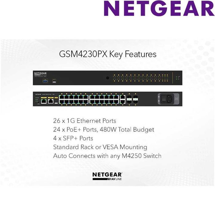 NETGEAR M4250  ProAV Line Switch