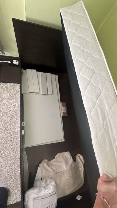 Единично легло с матрак 90/200