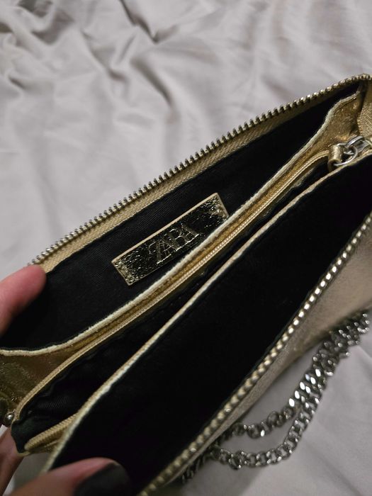 Сумка золотистая