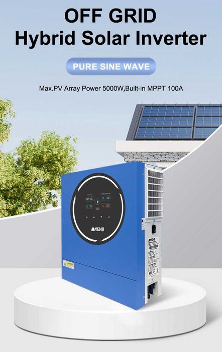 Solar Invertor Anenji 5k 5000W, 48V, MPPT, WIFI