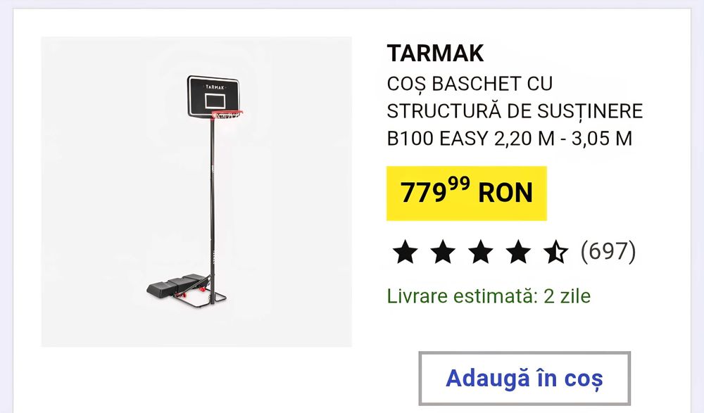 Panou baschet TARMAK
