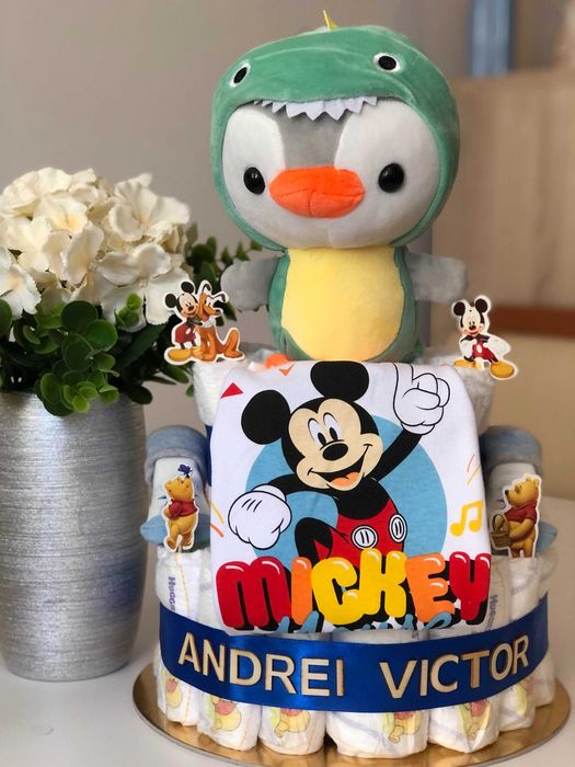 Pentru familie, tort din scutece, cadou bebelusi, cadou mama