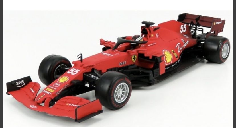 FERRARI SF21 C.Sainz machetă auto F1 scara 1:18(30cm) Bburago
