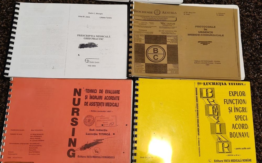 Cărți de medicină  asistenți medicali cu postliceală și licențiați