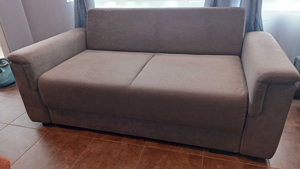 Двоен диван Nani Gala Lux - кафяв