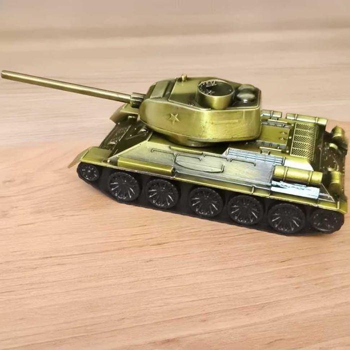 Macheta tanc metalica T34-85 scara 1:43 16 cm