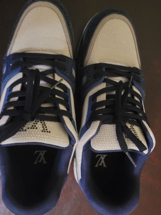 Маратонки LV в бяло и синьо