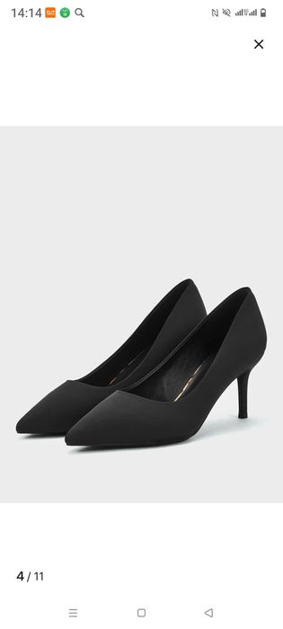 Туфли черные , кожаные