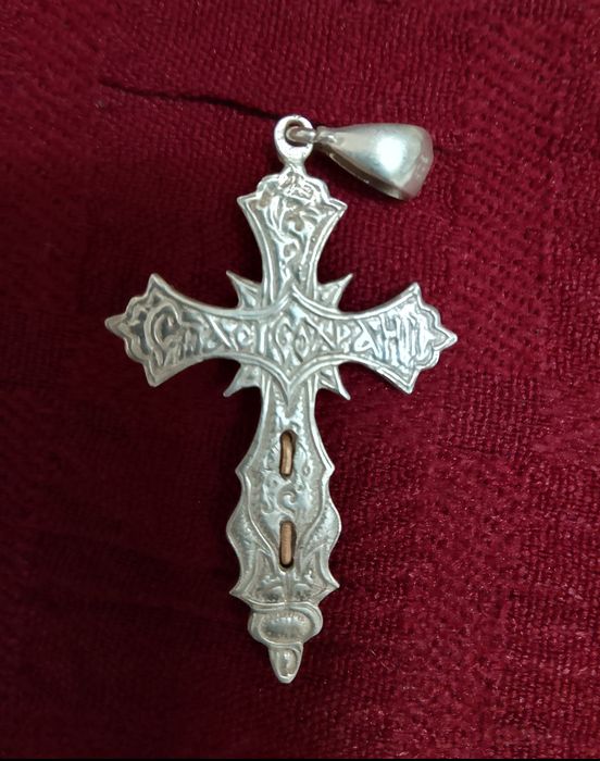 Крестик серебро 925