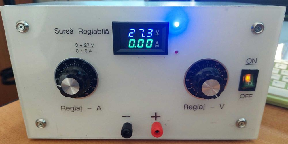 Sursa Reglabila Homemade 0-27 V 0-6 A