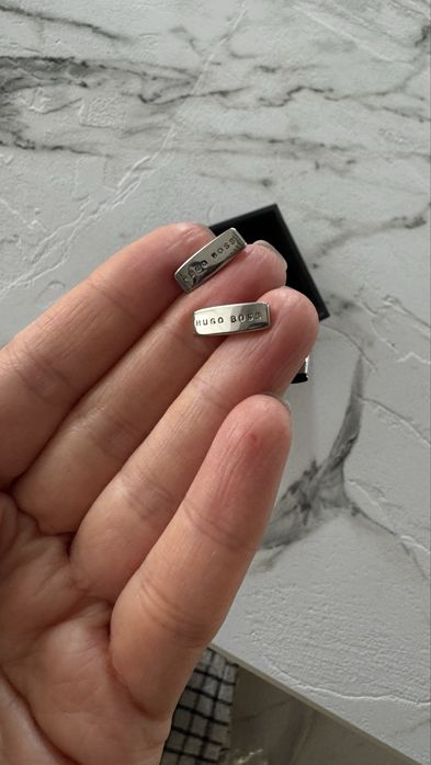Копчета за ръкавели, сребърни, Hugo Boss