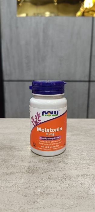 Now melatonin 5 mg 60 veg capsules